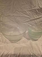 overview of serving bowl and stacked small bowls