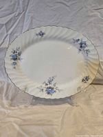 Front view of Johnson Brothers ironstone serving plate