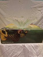 Bowl resting on branded box showing overall form and packaging