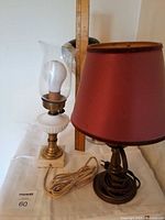 All three lamps grouped to show overall appearance and scale