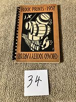 Front cover showing title Block Prints 1957 and Chicago Society of Artists