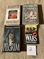 Front covers of all four Timothy Findley novels