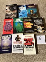 Group shot of all books and DVD set laid out face up