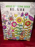 Front cover showing title and floral artwork