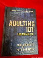 Front cover of Adulting 101 #Wisdom4Life hardcover book