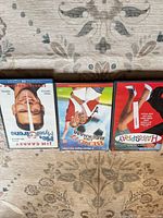 Front covers of all three DVD cases