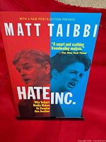 Front cover showing title, author Matt Taibbi, red/blue design
