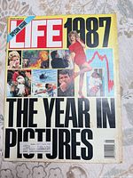Front cover showing LIFE logo, 1987 headline, The Year in Pictures text