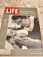 Front cover showing Life logo and pregnancy cover story