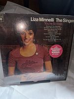 Front cover of Liza Minnelli The Singer LP in shrink