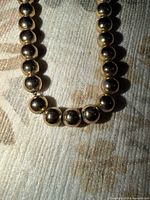 close-up of central beads showing finish and uniform size