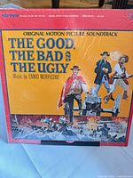 Front cover of sealed soundtrack LP showing title and artwork