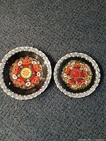 Both plates full view showing sizes and designs