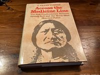 Front dust jacket of Across the Medicine Line book