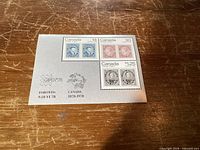 Front of CAPEX ’78 souvenir sheet showing four mint stamps and exhibition legend