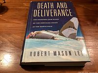 Front cover of hardcover book showing title, subtitle, crashed aircraft image