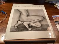 Front cover of Edward Weston “Nudes” hardcover book with dust jacket