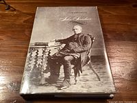 Front of hardcover biography showing dust jacket image and title