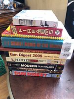 Full stack of nine firearms reference books