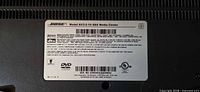 Model label on Bose AV3-2-1 II GSX Media Center back panel