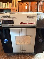Pioneer KEH-1800 box on top of DiVinci subwoofer