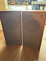 Front view of both Jensen speakers together