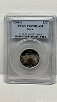PCGS slab front showing certification label and coin obverse within holder