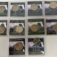 Loose and packaged 2006 Jefferson nickels in grid layout showing both coin types