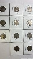 Full set of 11 Buffalo Nickels in holders