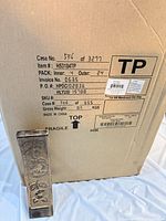 Outer shipping carton showing item number H53184TP and pack quantity 24.
