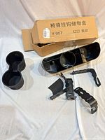 Organizer tray, three mounting hooks, additional small component and original Y-907 box