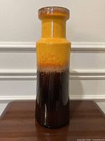 Full front view of Scheurich ceramic vase