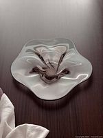 Top view showing petal-edge form and color