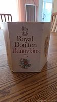 Front view of original Royal Doulton Bunnykins box