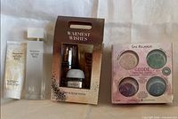 Group shot of all four boxed or bottled products
