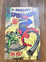 Front cover displaying title, issue number, price, and Spider-Man vs Doc Ock artwork