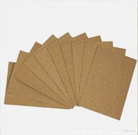 Top view showing all 10 cork sheets fanned out