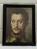 Full view of framed portrait print