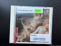 Front cover showing title, conductor, label, contents sticker