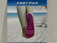 Front package image showing product illustration and Foot Pad label