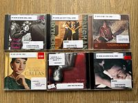 Front view of all six CD jewel cases