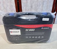 Front of sealed CGSULIT SC880 carry case showing model and functions
