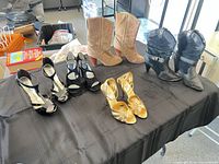 Group shot of all five pairs on table