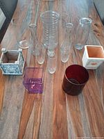 All eleven items grouped on tabletop for overall view