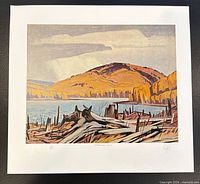 Full view of lithograph showing image and margins