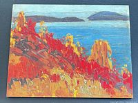 Full view of lithograph panel showing complete artwork