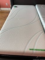 Full view of mattress on adjustable frame
