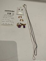 Overview of all jewelry pieces laid out