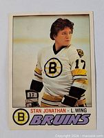 Front of Stan Jonathan rookie card
