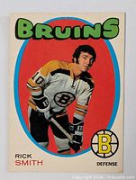 Front of 1971-72 O-Pee-Chee Rick Smith Bruins card